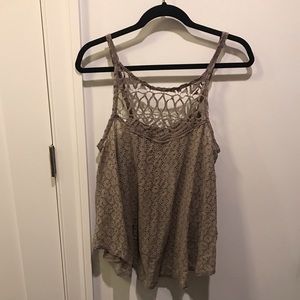 Free People Eyelet Top